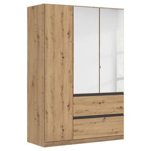 Rauch Möbel ŠATNÍ SKŘÍŇ S OTOČNÝMI DVEŘMI, dub artisan, 136/197/54 cm obraz