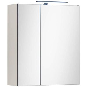 MID.YOU ZRCADLOVÁ SKŘÍŇKA, černá, kašmírová, 60/70/23 cm obraz