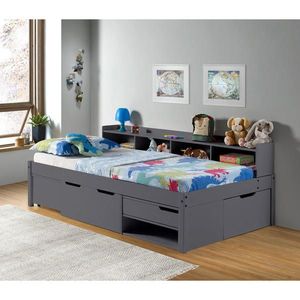 MID.YOU POSTEL S ÚLOŽNÝM PROSTOREM, 90/200 cm, antracitová obraz