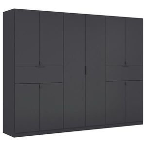 Rauch Möbel ŠATNÍ SKŘÍŇ S OTOČNÝMI DVEŘMI, šedá, 271/210/54 cm obraz