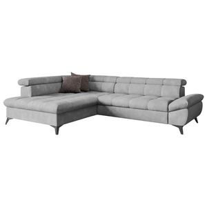 Welnova SEDACÍ SOUPRAVA, textil, šedá obraz