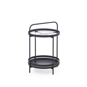 MID.YOU KONFERENČNÍ STOLEK, černá, kov, 44/62/44 cm obraz