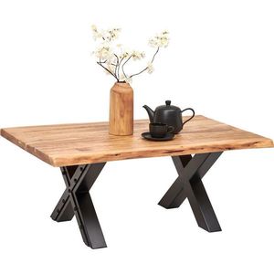 Ambia Home KONFERENČNÍ STOLEK, přírodní barvy, černá, dřevo, kov, 115/70/45 cm obraz