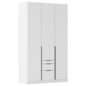 Rauch Möbel ŠATNÍ SKŘÍŇ S OTOČNÝMI DVEŘMI, bílá, tmavě šedá, 136/229/54 cm obraz