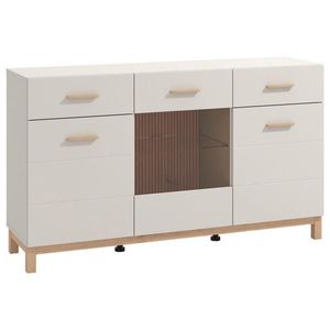 Hom`in ŠIROKÁ KOMODA, kašmírová, dub artisan, 154/41, 5/89 cm obraz