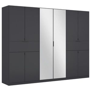 Rauch Möbel ŠATNÍ SKŘÍŇ S OTOČNÝMI DVEŘMI, šedá, barvy stříbra, 271/210/54 cm obraz