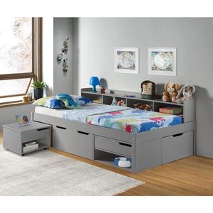 MID.YOU POSTEL S ÚLOŽNÝM PROSTOREM, 90/200 cm, šedá obraz