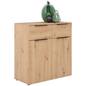 Xora KOMODA, barvy dubu, 91/93/42 cm obraz