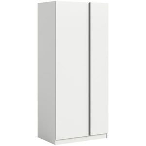 MID.YOU ŠATNÍ SKŘÍŇ S OTOČNÝMI DVEŘMI, bílá, 80/183/53 cm obraz