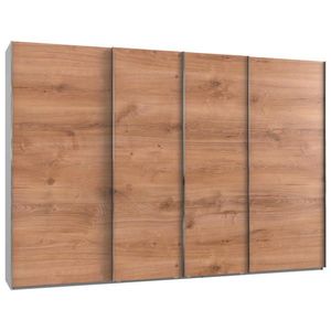 MID.YOU SKŘÍŇ S POSOUVACÍMI DVEŘMI, bílá, barvy dubu, 350/236/65 cm obraz