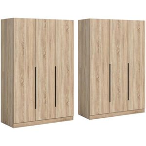 MID.YOU ŠATNÍ SKŘÍŇ S OTOČNÝMI DVEŘMI, Sonoma dub, 240/181/52 cm obraz