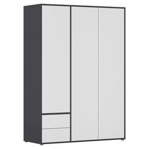 Rauch Möbel ŠATNÍ SKŘÍŇ S OTOČNÝMI DVEŘMI, šedá, bílá, 140/194/53 cm obraz