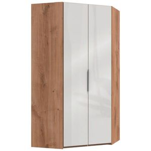 MID.YOU ROHOVÁ SKŘÍŇ, bílá, barvy dubu, 120/236/120 cm obraz