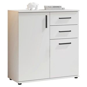 Livetastic ŠIROKÁ KOMODA, bílá, 80/84/35 cm obraz