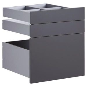 Hom`in SADA ZÁSUVEK, antracitová, 45, 3/50, 3/46, 8 cm obraz