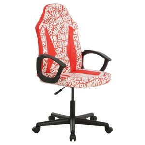 Marvel HERNÍ ŽIDLE, vzhled kůže, červená, bílá obraz