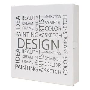 Carryhome SKŘÍŇKA NA KLÍČE, bílá obraz