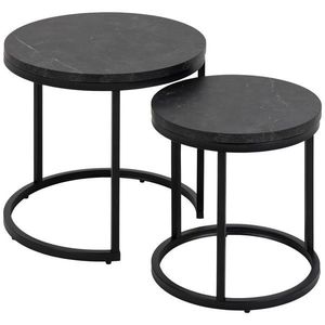 MID.YOU KONFERENČNÍ STOLEK, antracitová, kov, kompozitní dřevo, 45/40/45 cm obraz