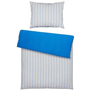 S. Oliver POVLEČENÍ, satén, modrá, přírodní barvy, 140/200 cm obraz