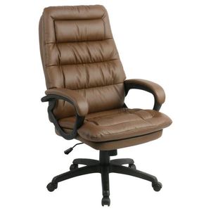 MID.YOU KANCELÁŘSKÉ KŘESLO, vzhled kůže, hnědá, černá obraz