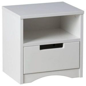 MID.YOU NOČNÍ STOLEK bílá obraz