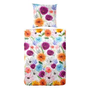 POVLEČENÍ, makosatén, modrá, bobulová, lilková, tmavě žlutá, meruňková, 135/200 cm obraz