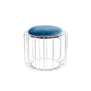 ODKLÁDACÍ STOLEK, petrolej, barvy stříbra obraz