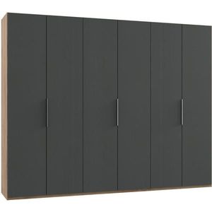 MID.YOU ŠATNÍ SKŘÍŇ S OTOČNÝMI DVEŘMI, barvy grafitu, barvy dubu, 300/236/58 cm obraz