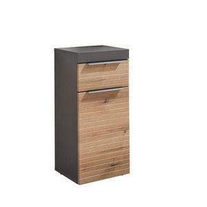 MID.YOU MIDI SKŘÍŇKA, barvy grafitu, barvy dubu, 36/79/31 cm obraz