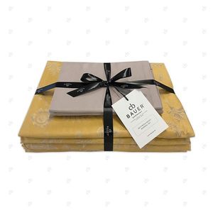 Curt Bauer POVLEČENÍ, damašek, medová, 140/200 cm obraz