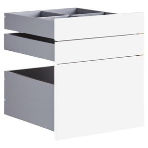 Hom`in SADA ZÁSUVEK, vysoce lesklá bílá, 45, 3/50, 3/46, 8 cm obraz