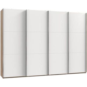 MID.YOU SKŘÍŇ S POSOUVACÍMI DVEŘMI, bílá, barvy dubu, 300/216, 5/65 cm obraz