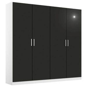 Rauch Möbel ŠATNÍ SKŘÍŇ S OTOČNÝMI DVEŘMI, šedá, bílá, 181/197/54 cm obraz