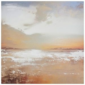 OBRAZ NA KOVU, pláž a moře, 50/50/2 cm obraz