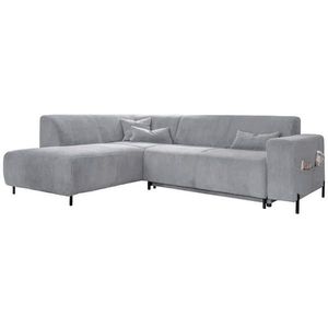 MID.YOU ROHOVÁ SEDAČKA, textil, světle šedá obraz