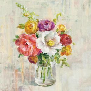 Euroart MALBA NA PLÁTNĚ, květiny, 55/55/3 cm obraz