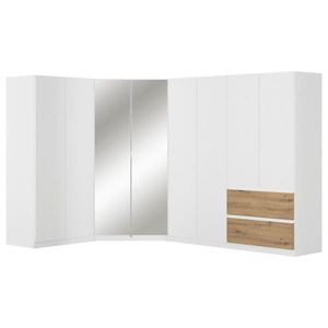 Rauch Möbel ROHOVÁ ŠATNÍ SKŘÍŇ, bílá, dub artisan, 208/197/298 cm obraz