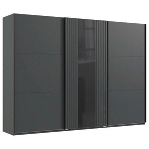 MID.YOU SKŘÍŇ S POSUVNÝMI DVEŘMI, barvy grafitu, černá, 300/216/65 cm obraz