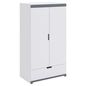 MID.YOU DĚTSKÁ ŠATNÍ SKŘÍŇ, šedá, bílá, 100/182/57 cm obraz