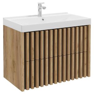 MID.YOU SKŘÍŇKA S UMYVADLEM, černá, barvy dubu, barvy dubu, 81 cm obraz