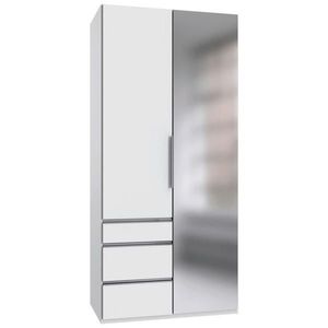MID.YOU ŠATNÍ SKŘÍŇ S OTOČNÝMI DVEŘMI, bílá, 100/236/58 cm obraz