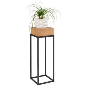 Linea Natura STOJAN NA KVĚTINY, dub, černá, barvy dubu obraz