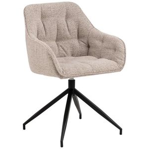 MID.YOU ŽIDLE S PODRUČKAMI, tkaná látka, béžová obraz