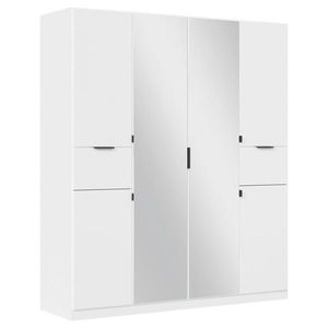 Rauch Möbel ŠATNÍ SKŘÍŇ S OTOČNÝMI DVEŘMI, barvy stříbra, bílá, 181/210/54 cm obraz