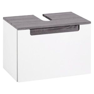 Held SKŘÍŇKA POD UMYVADLO, bílá, barvy stříbrného dubu, bílá, 60/40/35 cm obraz