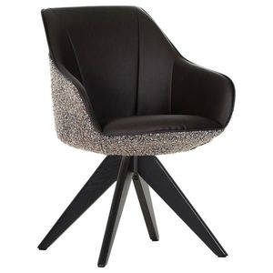 Landscape ŽIDLE S PODRUČKAMI, žinylka, vzhled kůže, hnědá, tmavě hnědá obraz