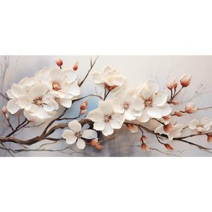 MALBA NA PLÁTNĚ, květiny, 115/55 cm obraz