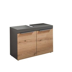 MID.YOU SKŘÍŇKA POD UMYVADLO, barvy dubu, barvy grafitu, 80/56/34 cm obraz