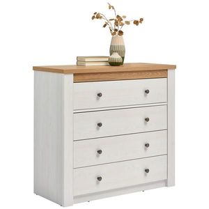 Prádelník 4 zásuvky dub obraz