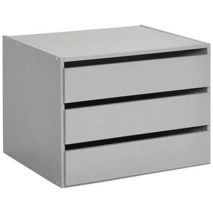 MID.YOU VNITŘNÍ ZÁSUVKY, šedá, 66/48/54 cm obraz